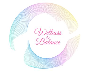 Element dalga çizgileri tasarla, spiral geometrik. Yoga, meditasyon ve iç huzur kavramları için zarif bir soyut tasarım. Sağlık markaları, bütünsel görseller ve sağlıklı yaşam tarzı kampanyaları için idealdir.