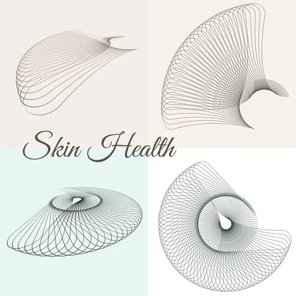 Soyut Cilt Sağlığı Arkaplanı Yumuşak Organik Çizgiler ve Cilt Markalaşması İçin Minimum Şekiller, Dermatoloji Klinikleri, Kozmetik Ürün Reklamları, Güzellik Blogları ve Doğal Cilt Tedavi Kampanyaları