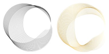 Design Element Dalga Çizgileri Guilloche eğrisi çizgisi Design Frame sınır sertifikaları, diplomalar, Sağlık, Mücevher, koruyucu belge katmanları için arka plan dairesi. Simbol, nesne