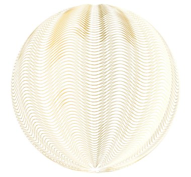 Gradyan mavi mor renkte soyut dalgalı çizgi küresi. Moda, tekstil, modern duvar kağıtları, yaratıcı markalaşma, modaya uygun arka planlar ve çağdaş ev dekorasyonu için şık minimalist tasarım.