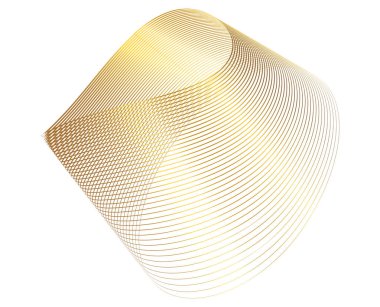 Soyut gradyan geometrik çizgiler dalga arkaplanı. Teknoloji, bilim, büyük veri, engelleme zinciri, iş, sunum tasarımı için renkli çizgili modern 3D eğri şekli