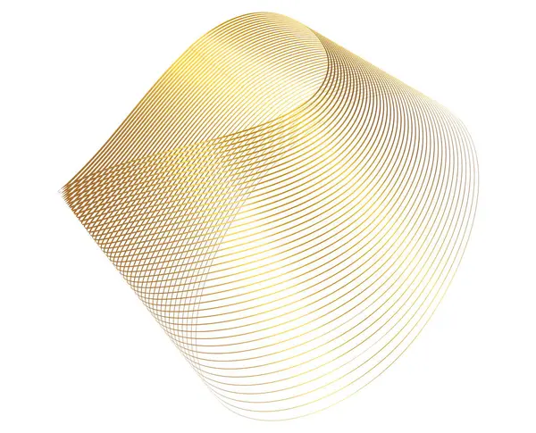 Soyut gradyan geometrik çizgiler dalga arkaplanı. Teknoloji, bilim, büyük veri, engelleme zinciri, iş, sunum tasarımı için renkli çizgili modern 3D eğri şekli