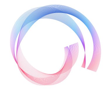 Renkli soyut dalga çizgileri sanat arkaplanı. Poster, moda, ev dekorasyonu, tekstil, markalaşma ve yaratıcı projeler için canlı gökkuşağı çizgileri olan modern geometrik eğri tasarımı