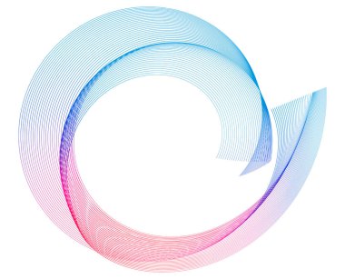 Renkli soyut dalga çizgileri sanat arkaplanı. Poster, moda, ev dekorasyonu, tekstil, markalaşma ve yaratıcı projeler için canlı gökkuşağı çizgileri olan modern geometrik eğri tasarımı