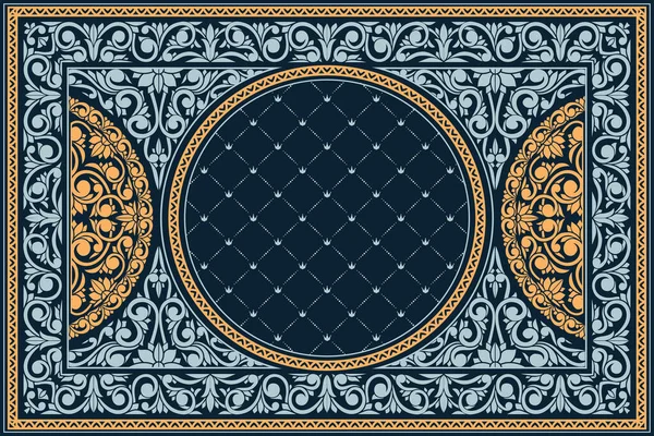 Dekoratif retro çiçekli boş kart