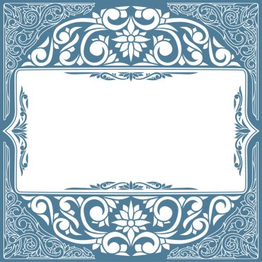 Dekoratif dekoratif tek renkli kart şablonu