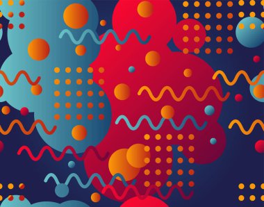 Renkli soyut geometrik dikişsiz arkaplan dokusu