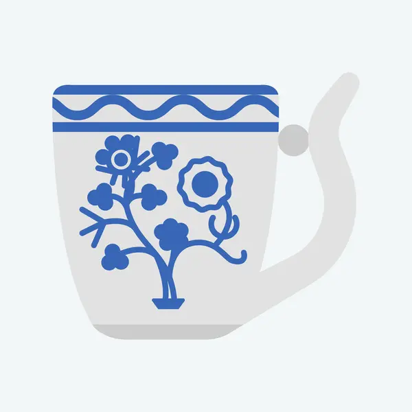 Tasse Spéciale Karlovy Vary Illustration Style Plat — Image vectorielle