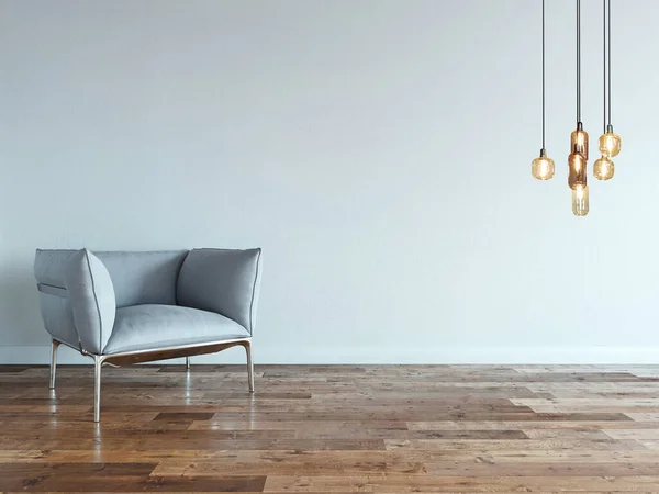 Lámpara Moderna Diseño Interior Pared Piedra Para Hogar Oficina Hotel — Foto de Stock