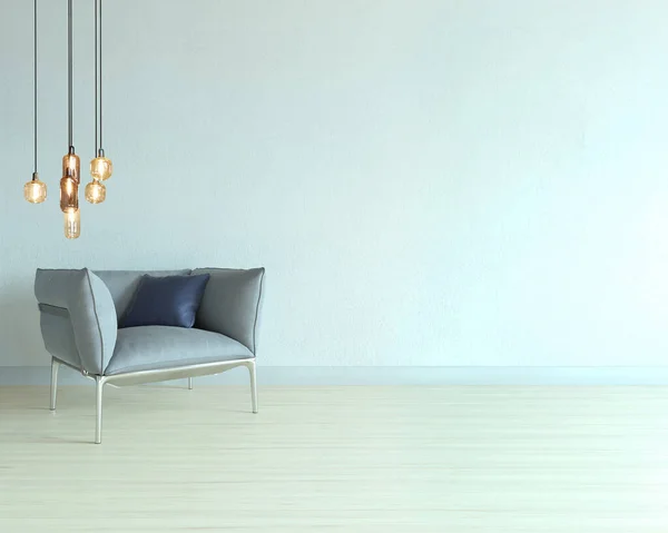 Wohnzimmer Innendekoration Holzboden Steinwand Konzept Dekorativer Hintergrund Für Haus Büro — Stockfoto