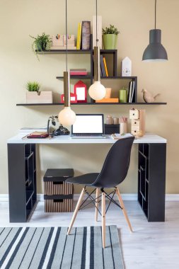 Ofis odası ve ev işleri oteli için iç tasarım