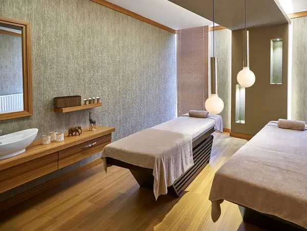 luxurious massage room, special design and exotic relaxation center for home, hotel, office