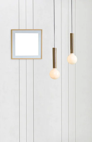 Lámpara Moderna Diseño Interior Pared Piedra Para Hogar Oficina Hotel —  Fotos de Stock