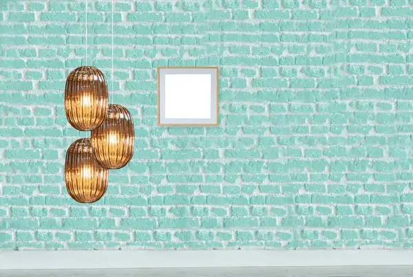 Stenen Muur Interieur Design Moderne Lamp Voor Thuis Kantoor Hotel — Stockfoto