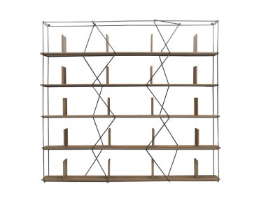 Ev sahibi otel işyeri için tasarlanmış modern kitaplık