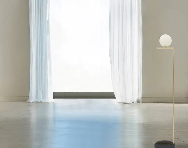 石墙室内设计用于家居 办公室 宾馆和卧室的现代灯具 3D插图 免版税图库照片