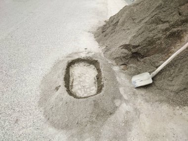 Çimento hazırlığı, yol çalışması