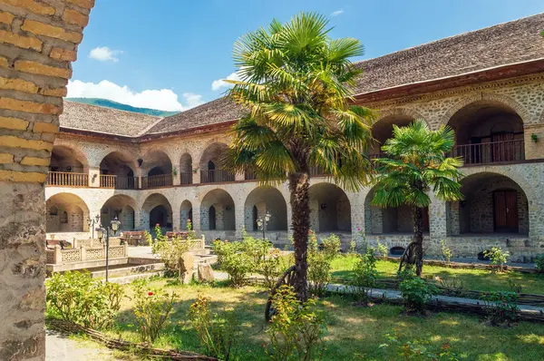 stock image An ancient caravanserai in the city of Sheki in western Azerbaijan