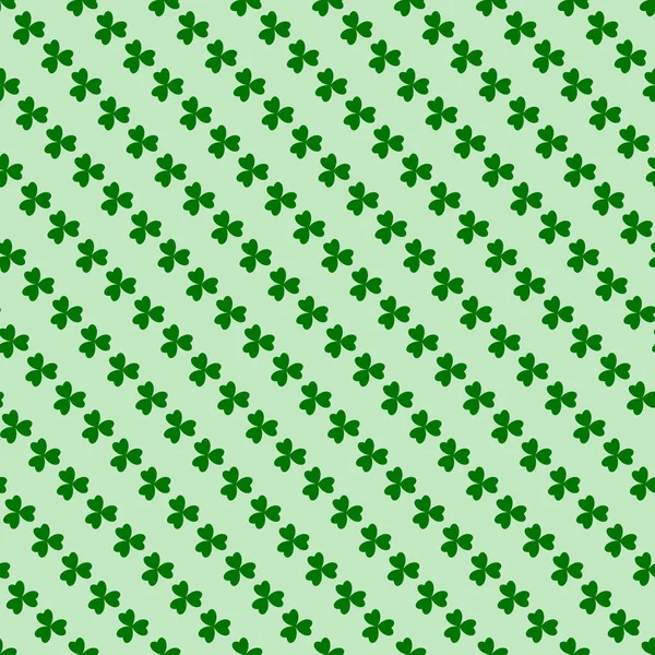 Trébol Verde Deja Patrón Perfecto Fondo Vectorial Mínimo Patrón Símbolo — Vector de stock