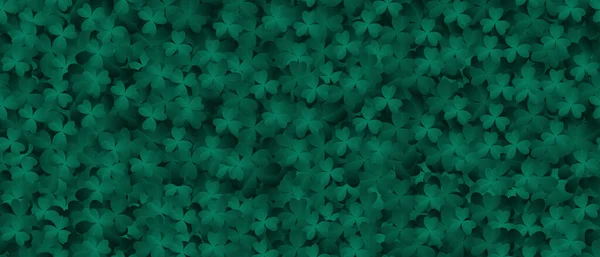 Klee Verlässt Den Hintergrund Hintergrund Mit Grünen Blättern Natur Hintergrund — Stockvektor