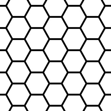 Bal peteği kusursuz desen. Soyut geometrik bal peteği dikişsiz desen. Altıgen desenli. Vektör illüstrasyonu