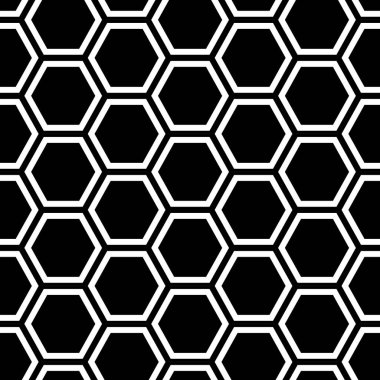 Bal peteği kusursuz desen. Soyut geometrik bal peteği dikişsiz desen. Altıgen desenli. Vektör illüstrasyonu