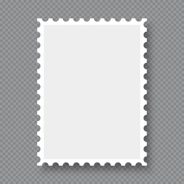 Чистая Почтовая Марка Чистый Шаблон Почтовой Марки Граница Почтовых Марок — стоковый вектор
