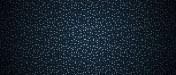 Fond Sombre Abstrait Petits Carrés Pixels Contexte Technologique Numérique Données — Image vectorielle