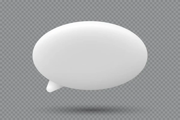 Sprechblasensymbol Chat Symbol Chat Nachrichtensymbol Weißes Textfeld Leere Weiße Anstecknadel — Stockvektor