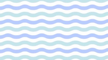 Dalga desenli animasyon arka plan. Dalgalar kusursuz hareket arkaplanı. Çizgili dalgalar 2D animasyon. 4K kusursuz döngü video görüntüleri