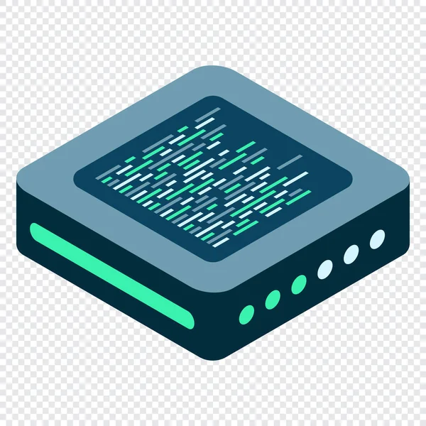 Izometrický Futuristický Server Izometrická Databáze Nebo Datové Centrum Abstraktní Blockchain — Stockový vektor