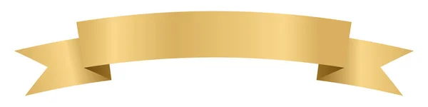 Золота Стрічка Або Лейбл Символ Прапора Хвильові Елементи Банера Векторні — стоковий вектор