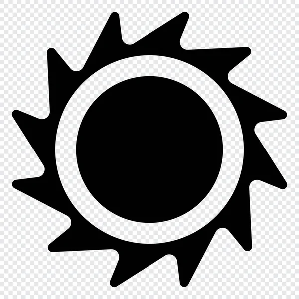Icône Soleil Icône Solaire Icône Soleil Pour Conception Météo Symbole — Image vectorielle