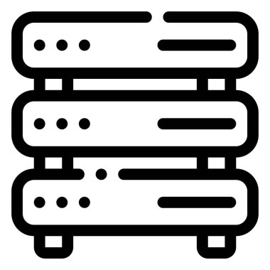 Sunucu Simgesi. Dijital pazarlama konsepti. Özet simgesi