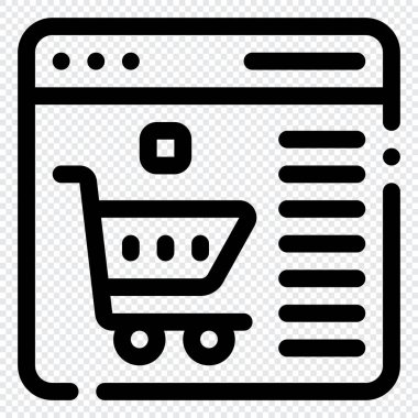 Ticaret Simgesi. Dijital pazarlama konsepti. Özet simgesi