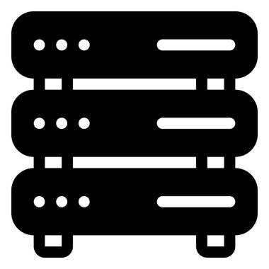 Sunucu Simgesi. Dijital pazarlama konsepti. Özet simgesi