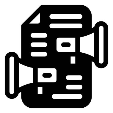 Promosyon Simgesi. Dijital pazarlama konsepti. Özet simgesi