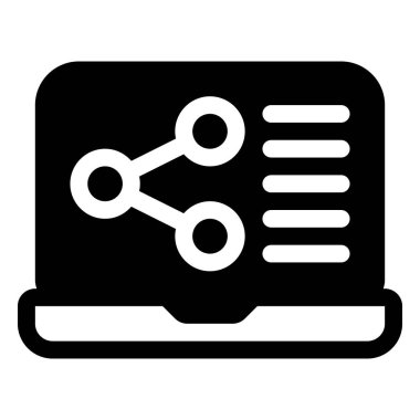 Simgeyi paylaş. Dijital pazarlama konsepti. Özet simgesi