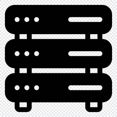 Sunucu Simgesi. Dijital pazarlama konsepti. Özet simgesi