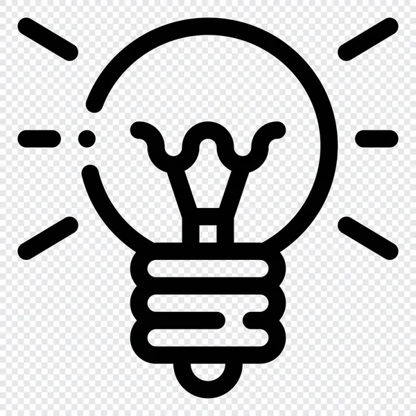 Idea Icon Digitales Marketing Umrisssymbol — Stockvektor