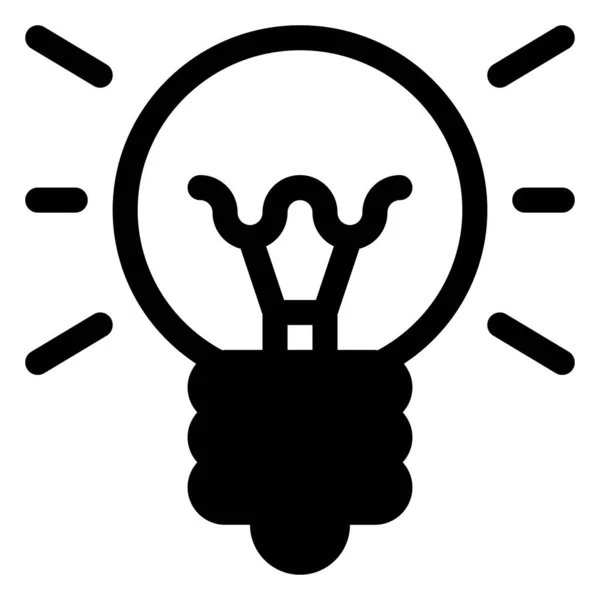 Idea Icon Digitales Marketing Umrisssymbol — Stockvektor