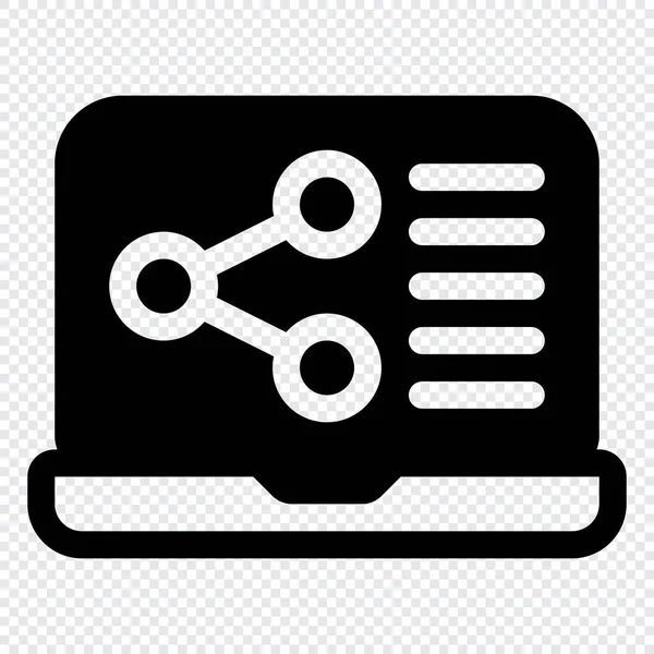 Share Icon Концепция Цифрового Маркетинга Значок Контура — стоковый вектор