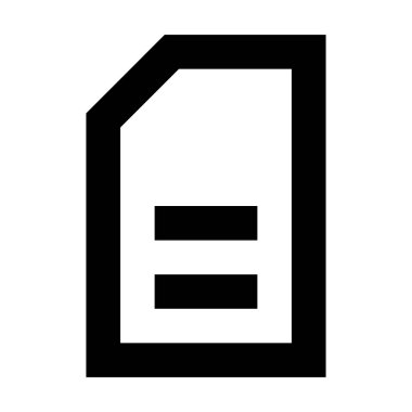 Dosya simgesi. Web sitesi UI tasarımı için uygun