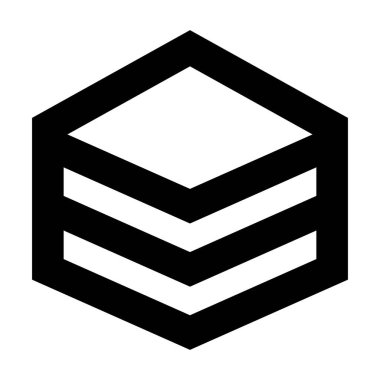 Katman simgesi. Web sitesi UI tasarımı için uygun