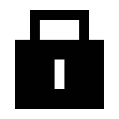Kilit simgesi. Web sitesi UI tasarımı için uygun