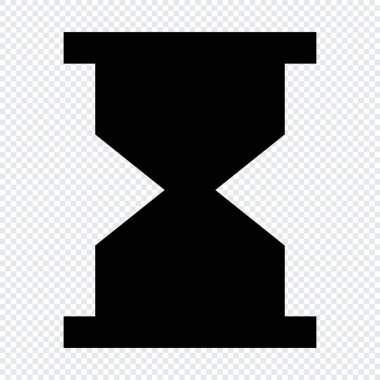 Kum saati ikonu. Web sitesi UI tasarımı için uygun