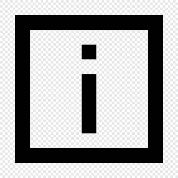 Icono Información Adecuado Para Diseño Interfaz Usuario Web — Archivo Imágenes Vectoriales