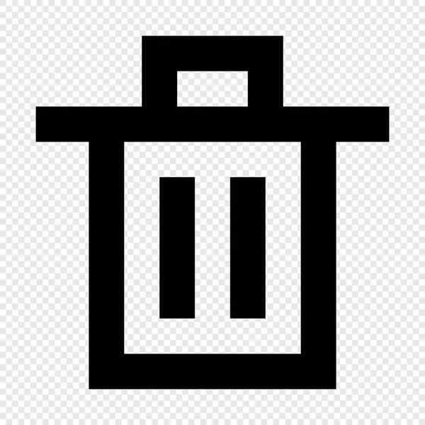 Ícone Lixo Adequado Para Design Interface Site —  Vetores de Stock