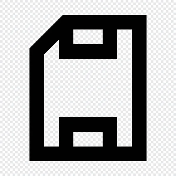 Speichern Sie Das Symbol Geeignet Für Website Design — Stockvektor