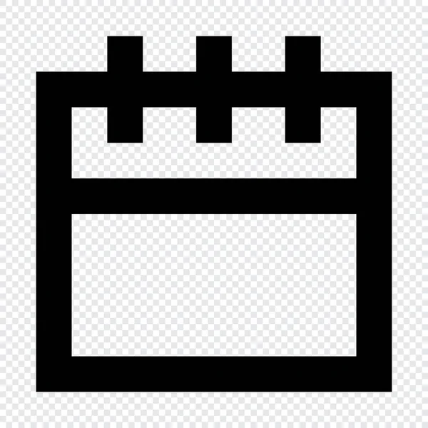 Icono Del Calendario Adecuado Para Diseño Interfaz Usuario Web — Vector de stock